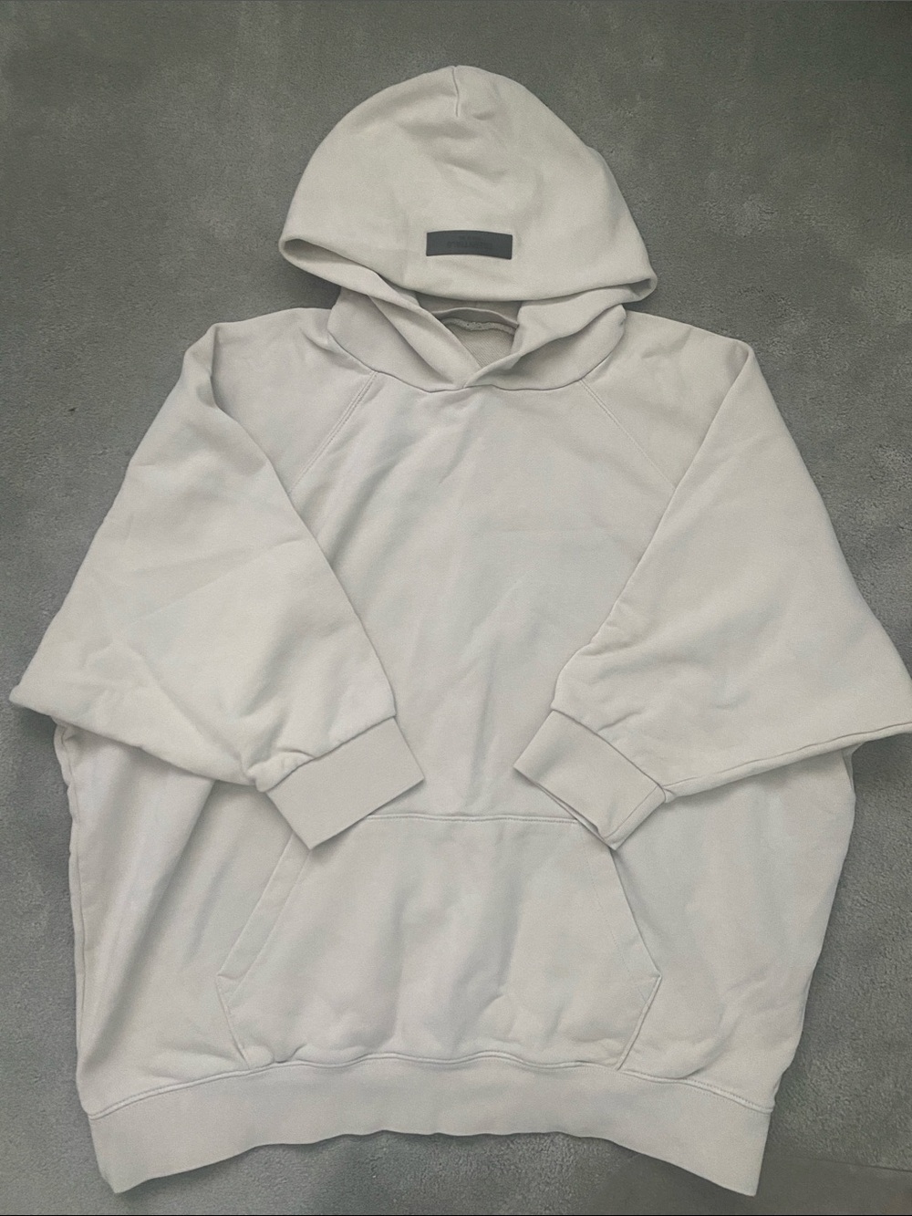 Essentials Fear of God. Cream Oversized Women's Hoodie Sweatshirt